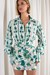 Emerald Floral Linen Shirt