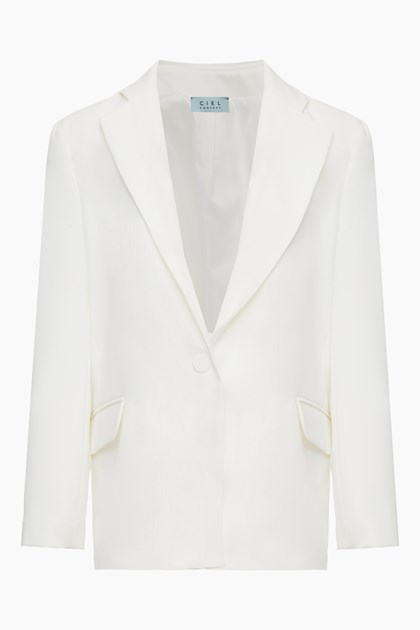 Monochrome Beauty Blazer White