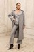 Leather and Spice Trench Coat grey 